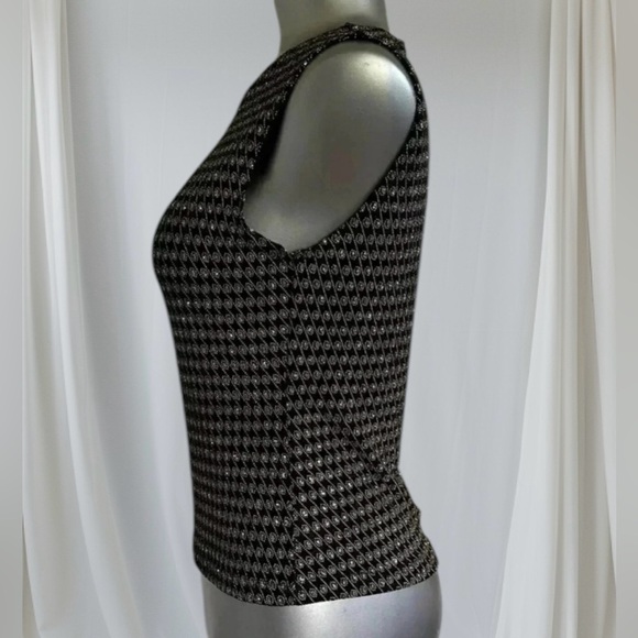 💟💎Women’s Vintage Carroll Reed Shimmering Sleeveless Top - Picture 4 of 13